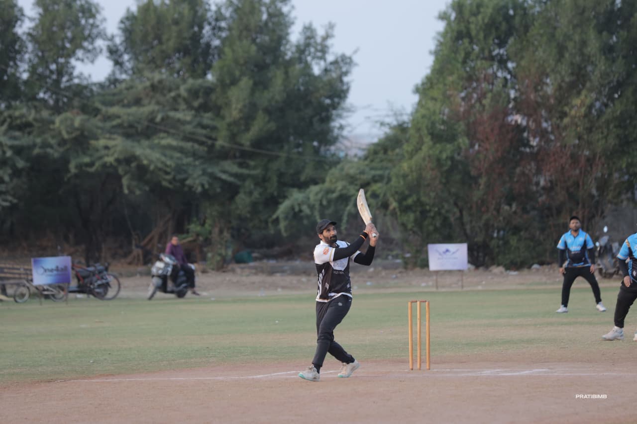 Cricket match in progress